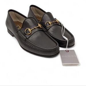 Gucci Mens 1953 Horsebit Loafers Size 10.5 Us (10 Gucci) Dark Brown New With Box